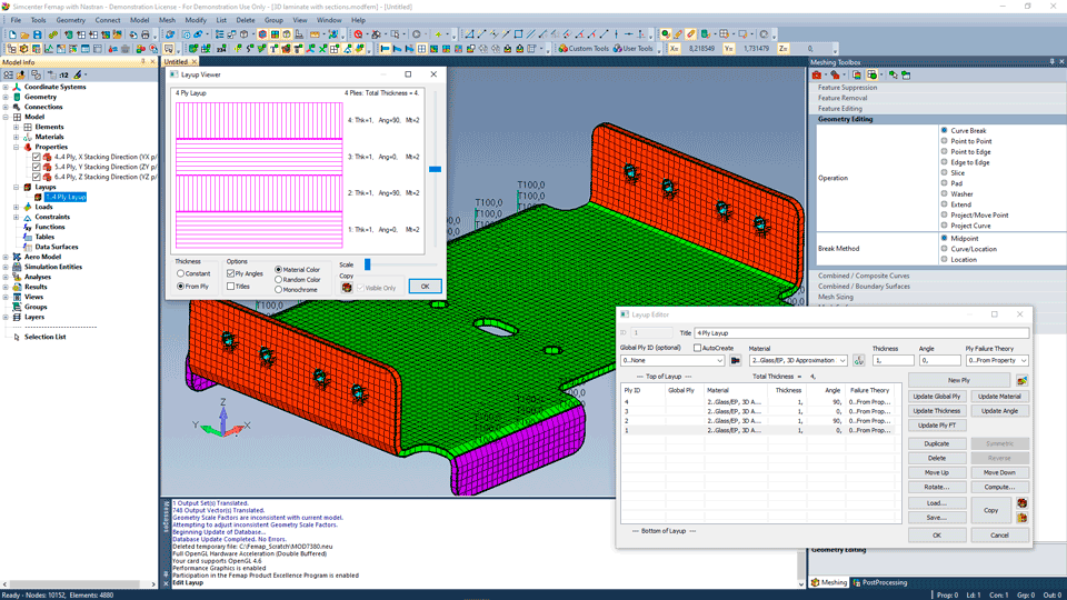 Обучение по моделированию композитов в FEMAP NX Nastran