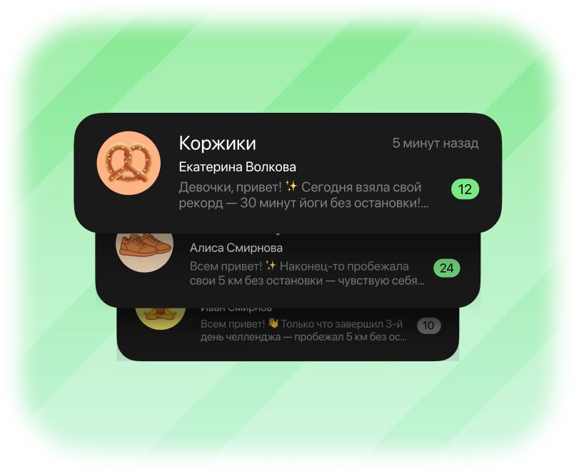 Чаты сообществ сотрудников