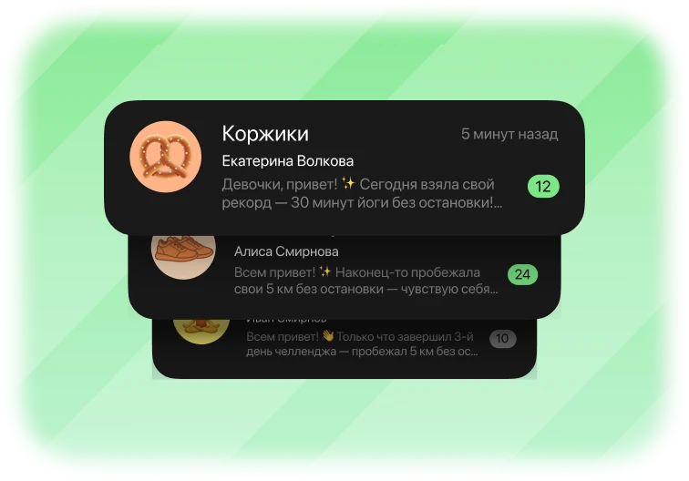 Чаты сообществ сотрудников