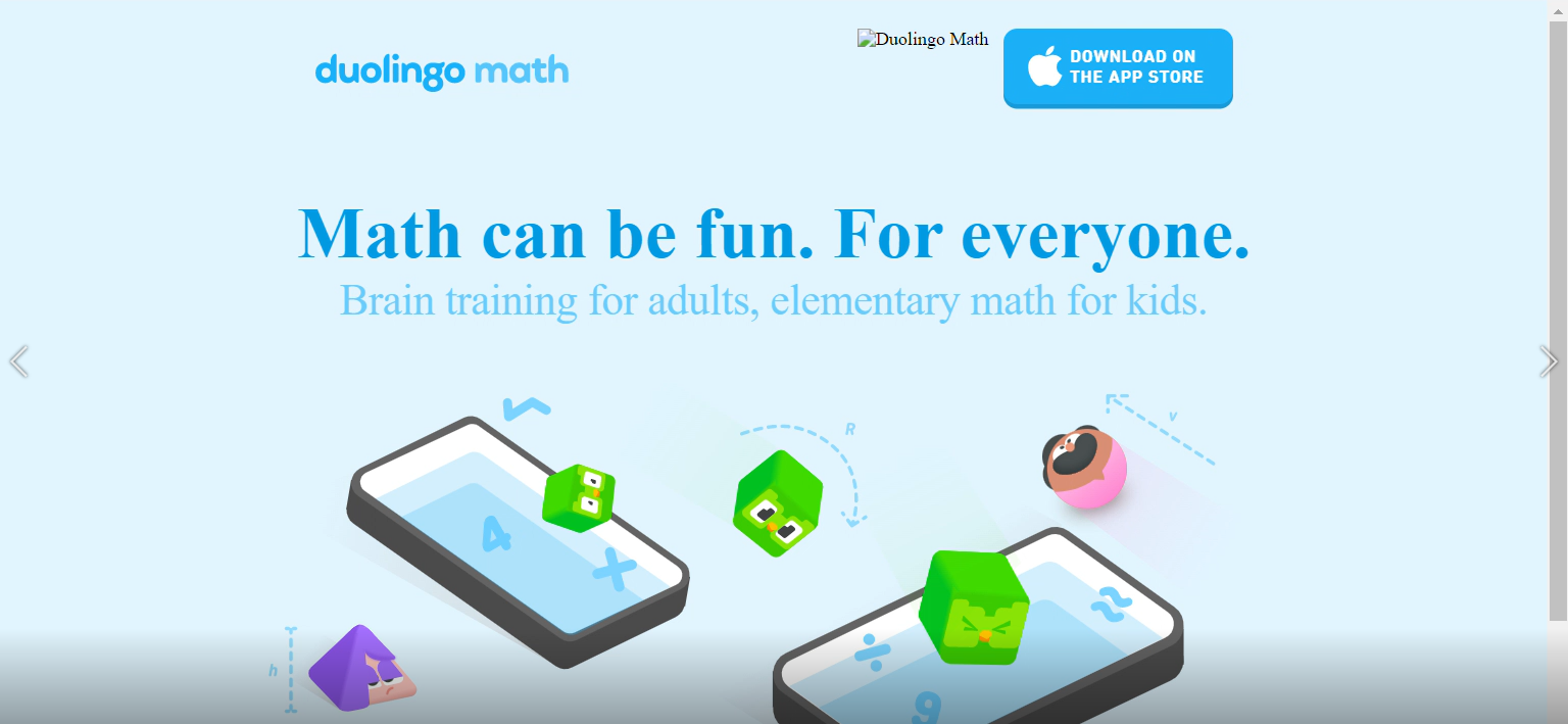 Duolingo Math Launch Website (still under development) : r/duolingo