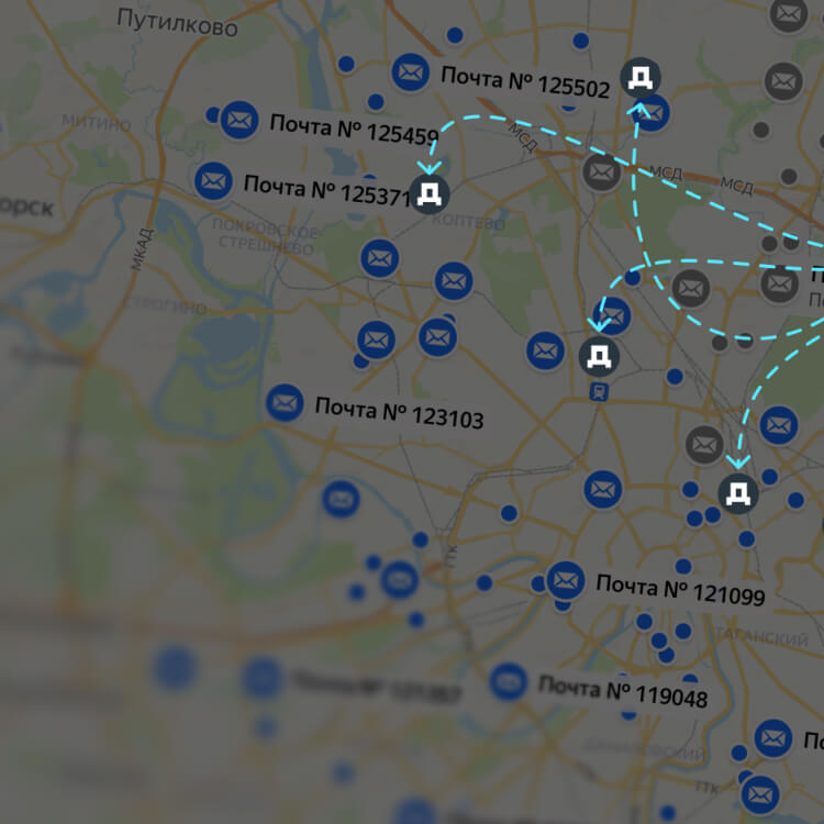 Локации складов Даркстор у дома